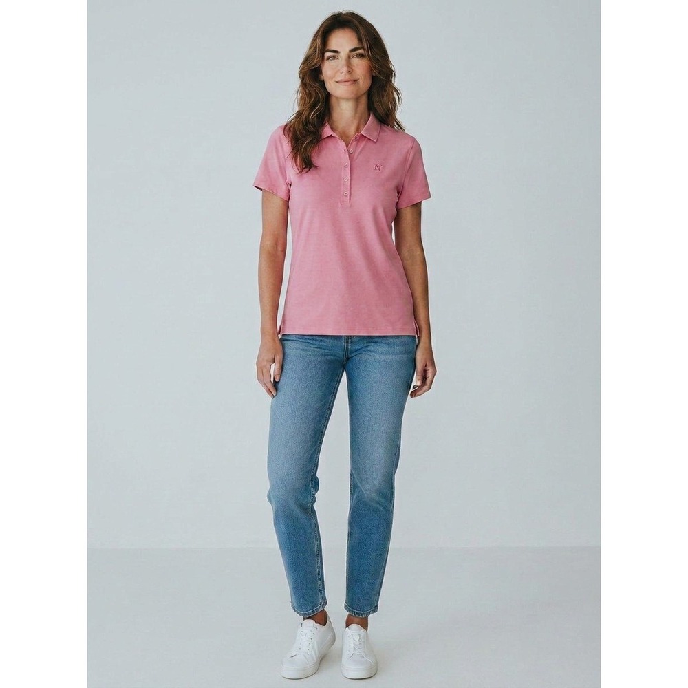 Peter Millar Womens Pink Golf Polo Shirt Short Sleeve UPF 50+ XL